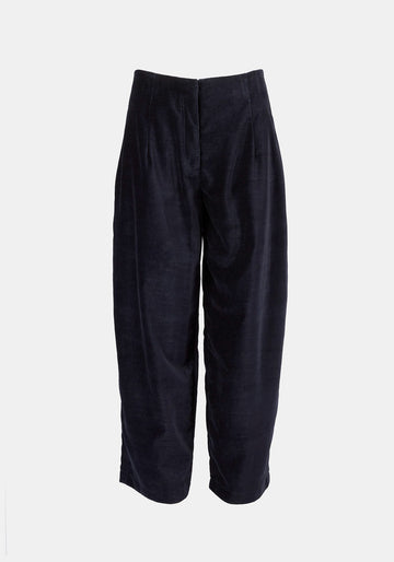 Trousers Kate Velvet Mood Dark Night - Traces of Me