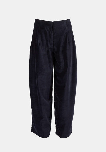 Trousers Kate Velvet Mood Dark Night - Traces of Me
