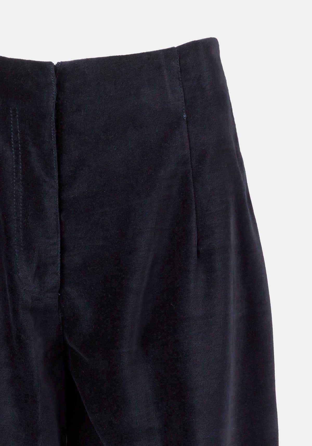 Calças Kate Velvet Mood Dark Night – algodão-viscose blend, vista alternativa | Traces of Me