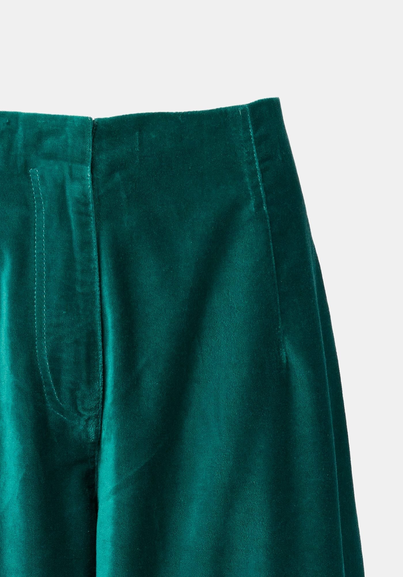 Trousers Kate Velvet Mood Tealpool - Traces of Me