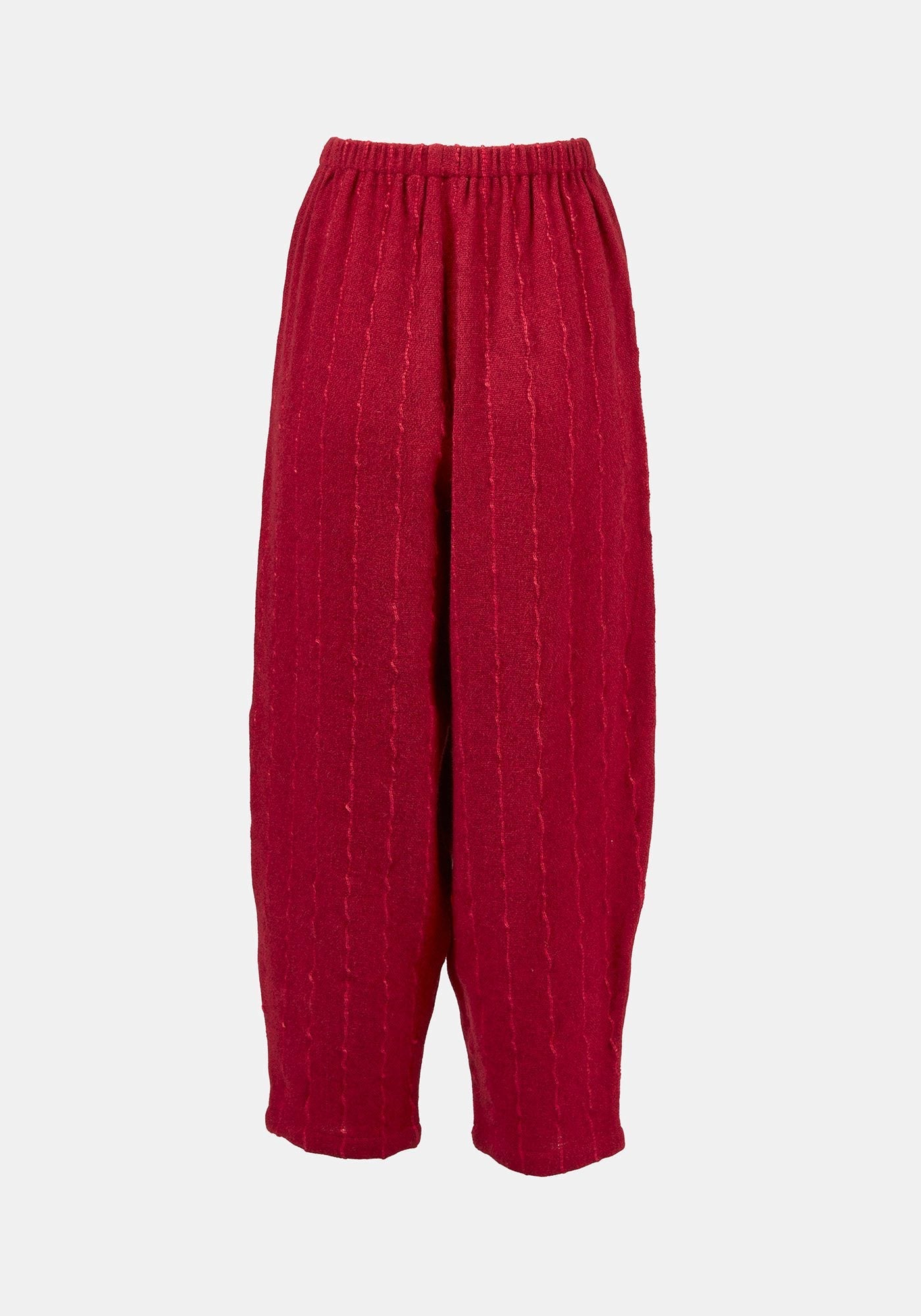 Trousers Oriental Hemp Stripes Cherry - Traces of Me