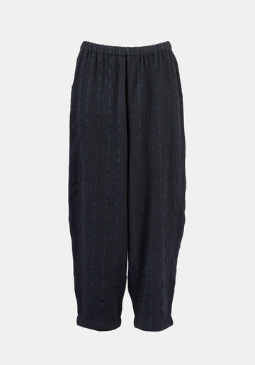 Trousers Oriental Hemp Stripes Dark Night - Traces of Me