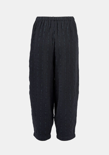 Trousers Oriental Hemp Stripes Dark Night - Traces of Me