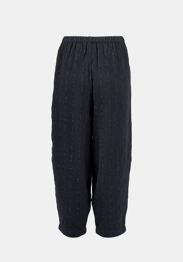 Trousers Oriental Hemp Stripes Dark Night - Traces of Me