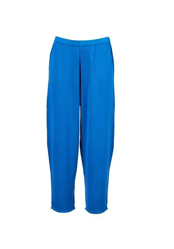 Trousers Oriental Knitted – Sapphire, silk, product view | Traces of Me