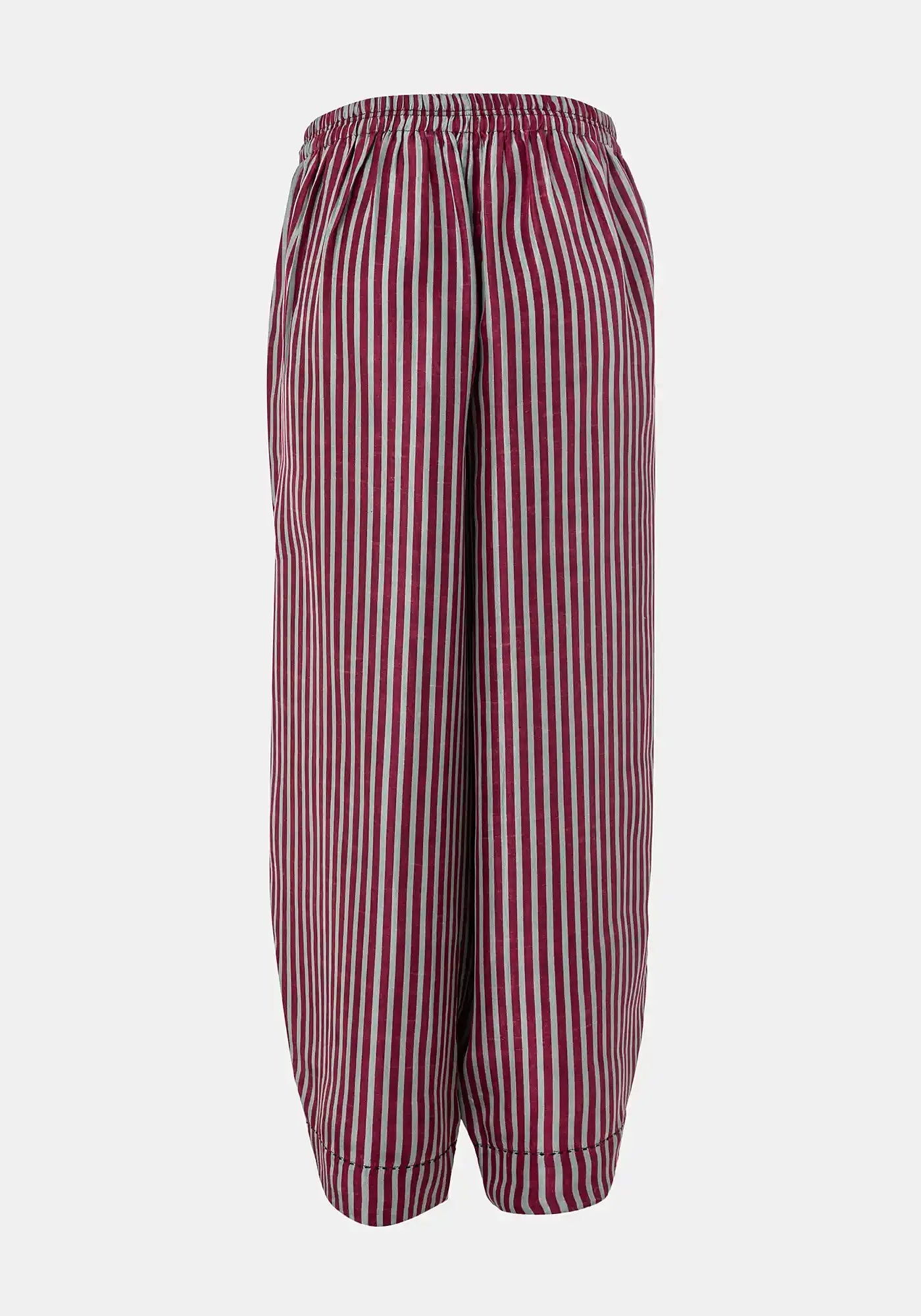 Trousers Oriental Stripes TM Rouge - Traces of Me
