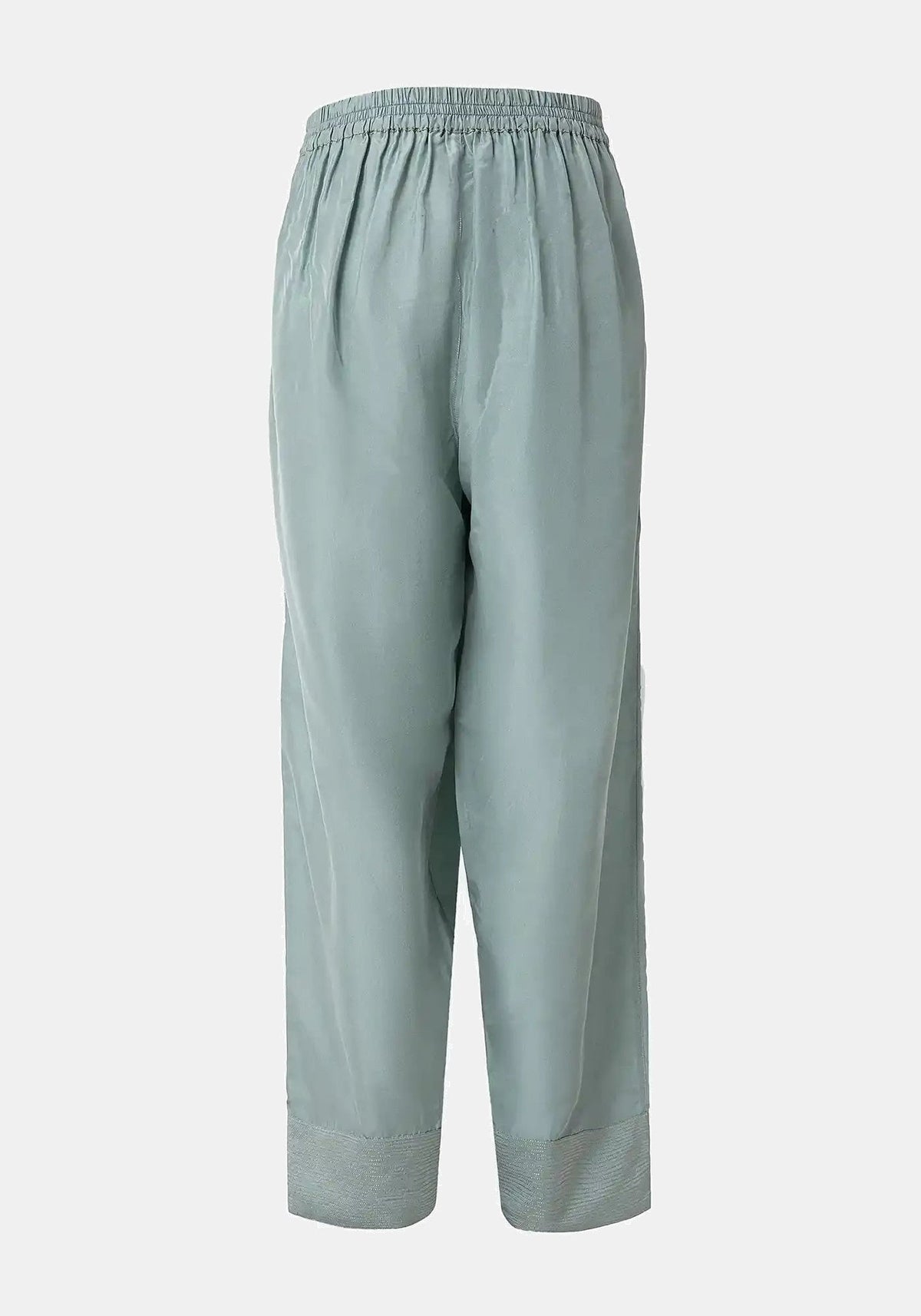 Pantalones Peter Jadeite – seda, vista alternativa | Traces of Me