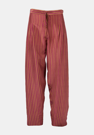 Trousers Peter Stripes Prune - Traces of Me