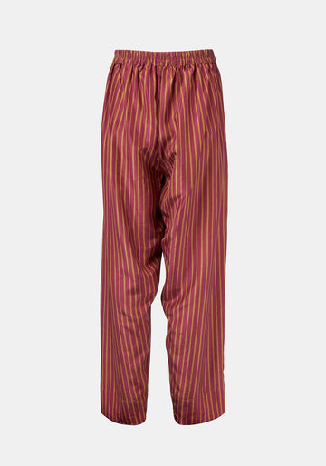Trousers Peter Stripes Prune - Traces of Me