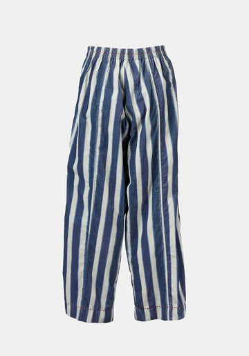 Trousers Zayin Watercolour Stripes Indigo - Traces of Me