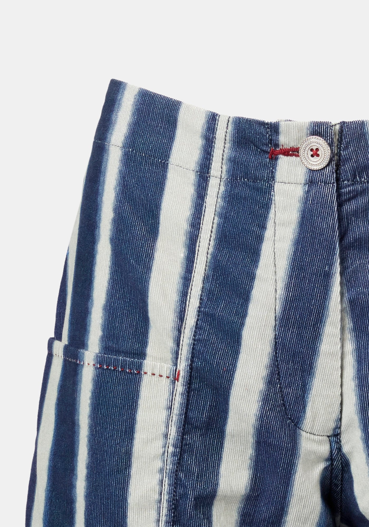Trousers Zayin Watercolour Stripes Indigo - Traces of Me
