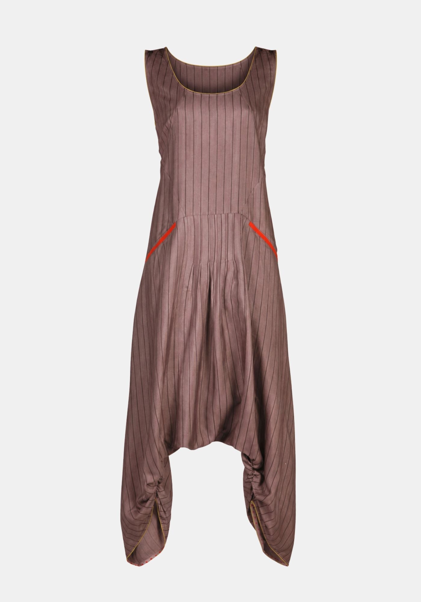 Trousers/Puzzle/Cotton Silk with Stripes - Traces of Me
