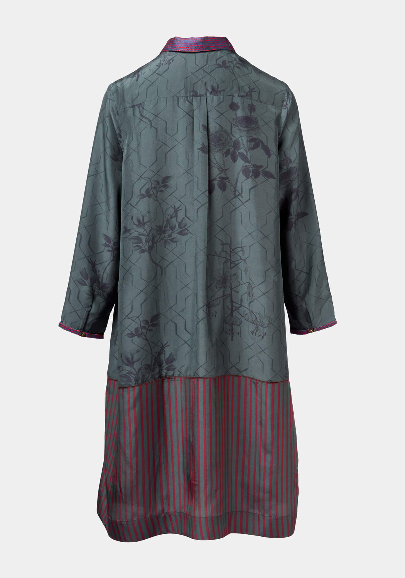 Tunic Chopin Taj Flowers Duck Green - Traces of Me