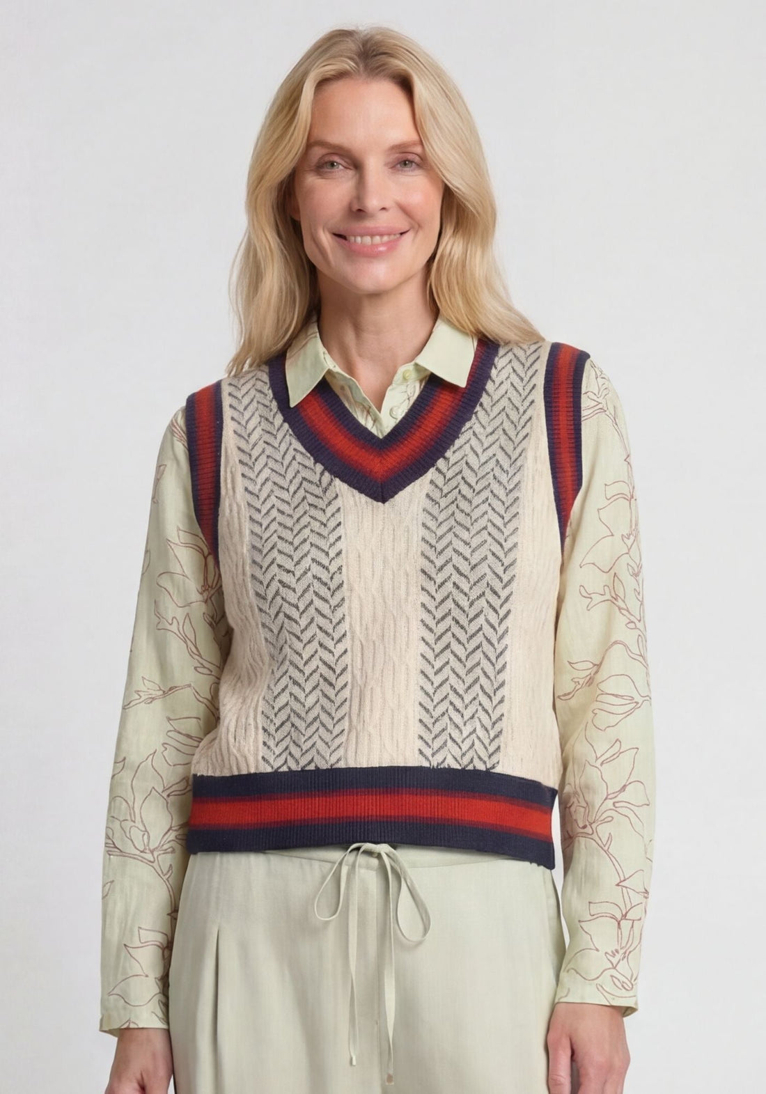 Vest Jacquard Cables - Traces of Me