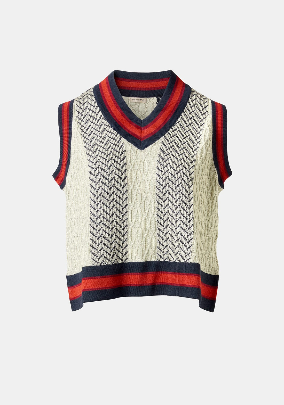 Vest Jacquard Cables - Traces of Me