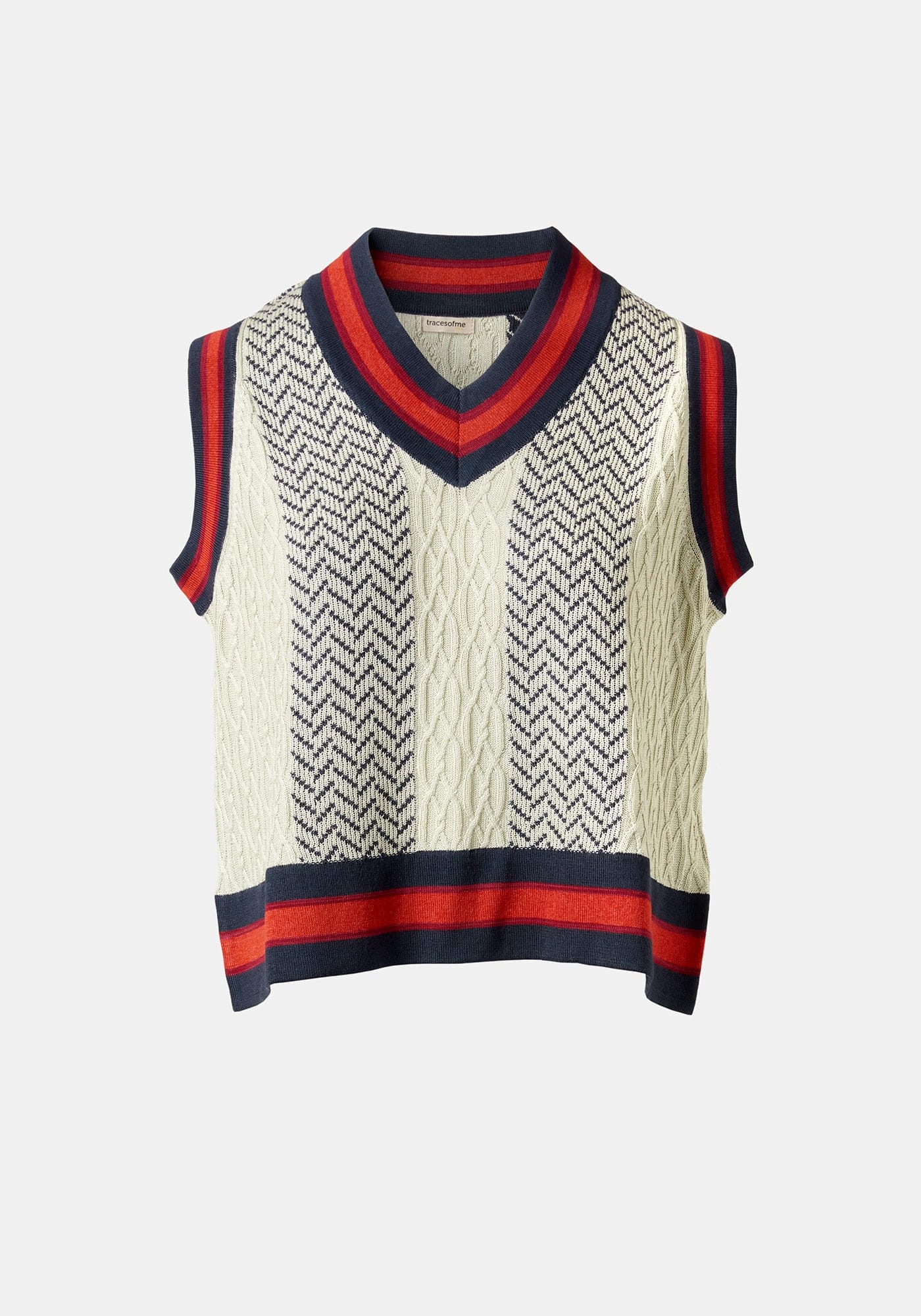 Vest Jacquard Cables - Traces of Me