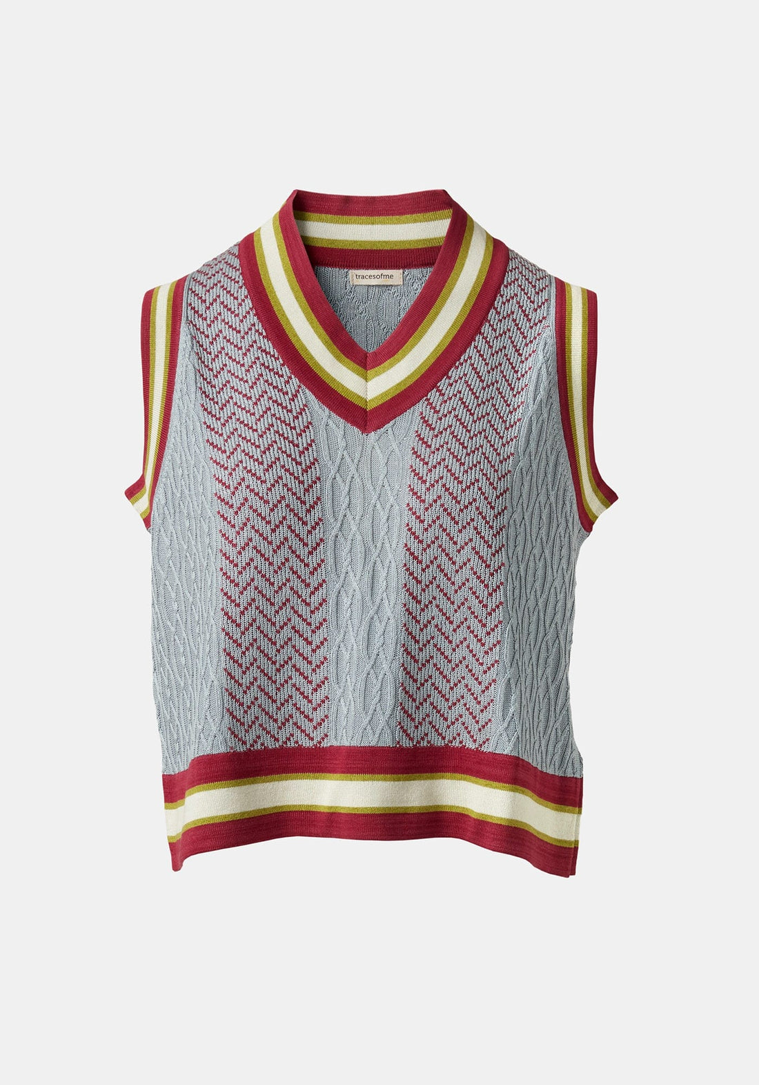 Vest Jacquard Cables - Traces of Me