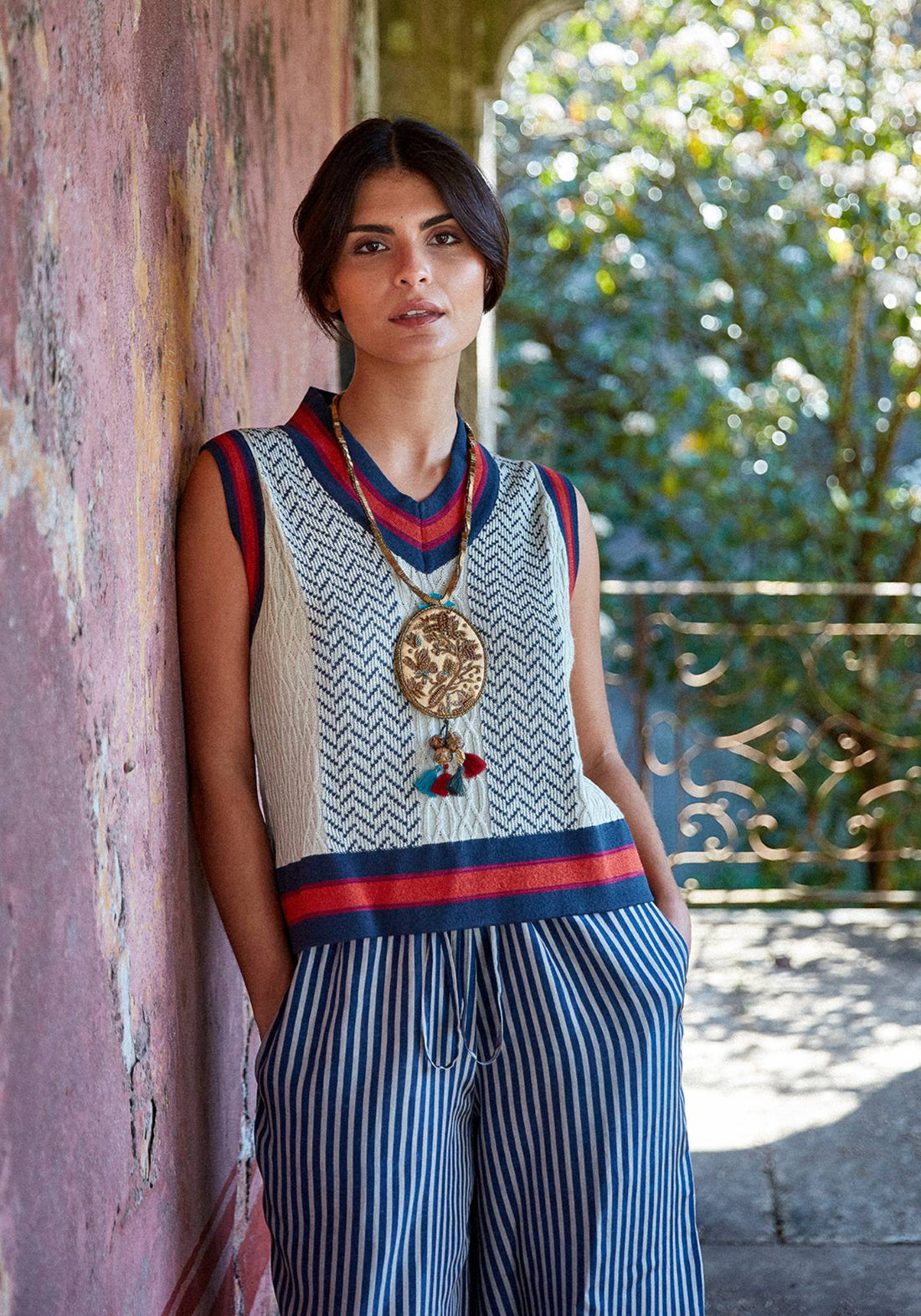 Vest Jacquard Cables - Traces of Me