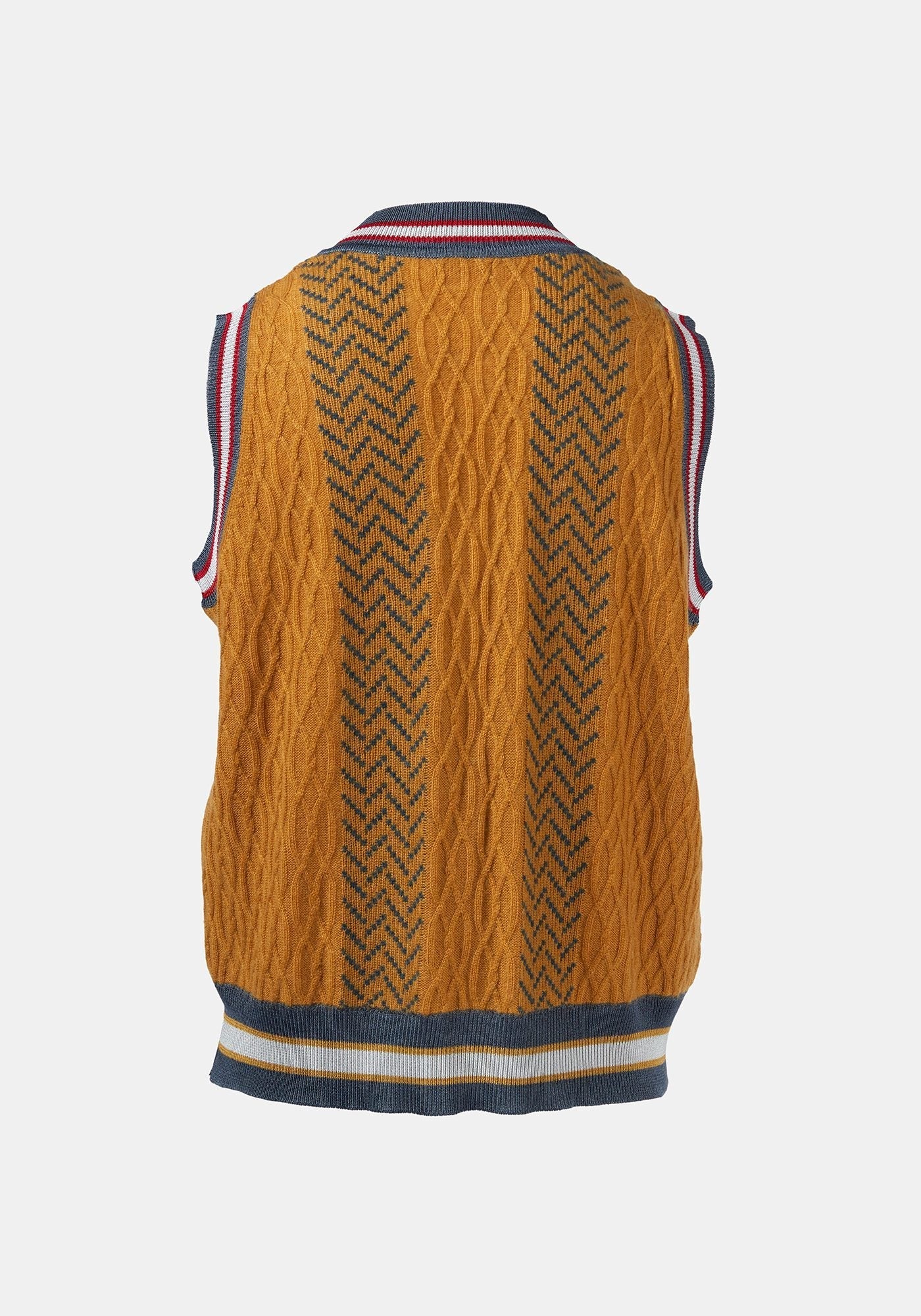 Vest Tender Jacquard Cable Amber - Traces of Me