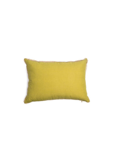 Cushion Cover Rectangular Green Pea l Vetiver - Traces of Me