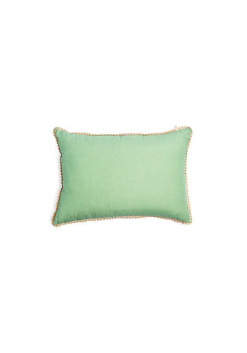 Cushion Cover Rectangular Pale Begonia l Turquoise - Traces of Me