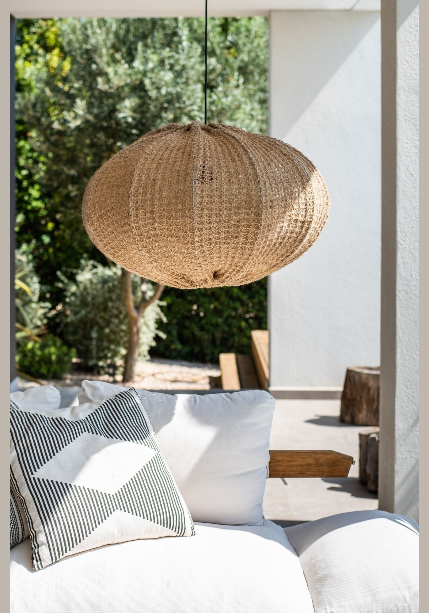 Lamp Pumpkin Rafia net - Traces of Me