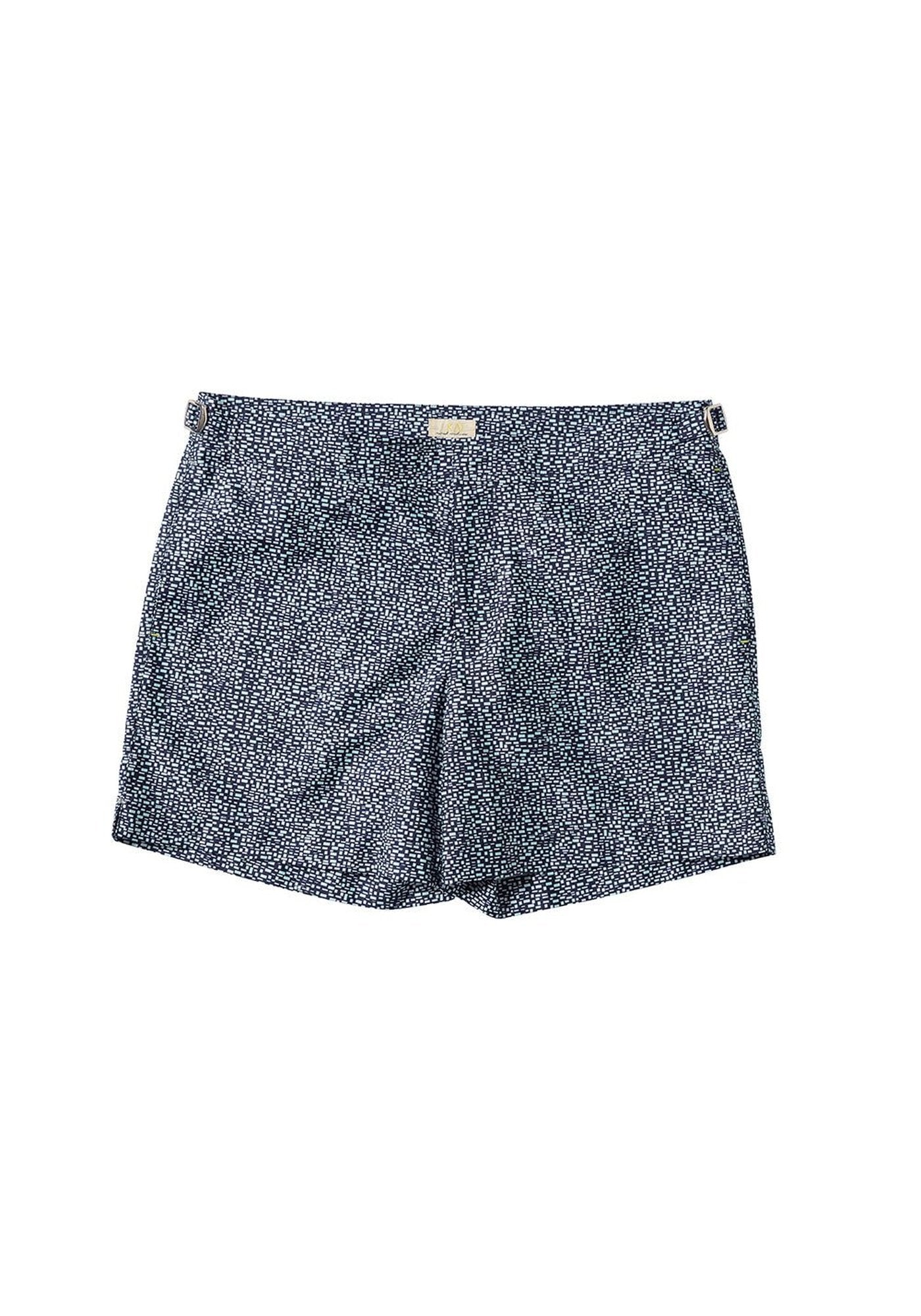 Swim Shorts Buckles Japanese Texture - Traces of Me